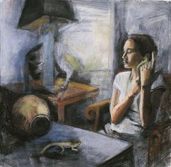 "On Divination", Adriana Burgos, 2000, Charcoal and pastel on paper